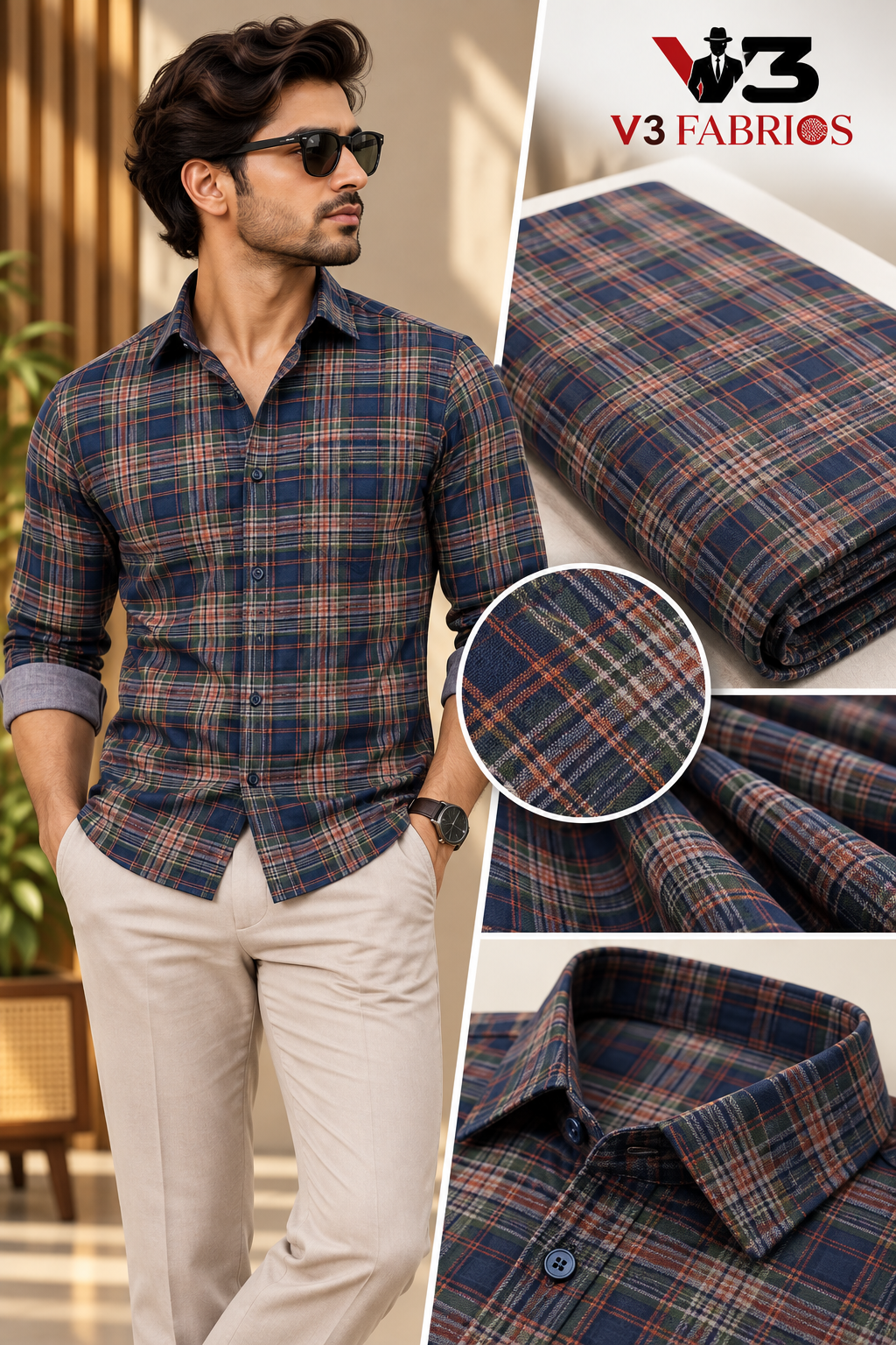 S00 IRIS Linen Shirt Fabric - Image 1