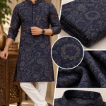 Giza Cotton Jacquard Kurta Fabric