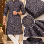 Giza Cotton Jacquard Kurta Fabric