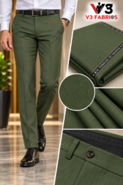 Tosaldo Olive Green Trouser Fabric