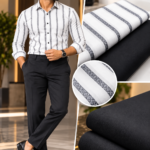 Giza Cotton Jacquard Shirt & Tary Rayon Trouser